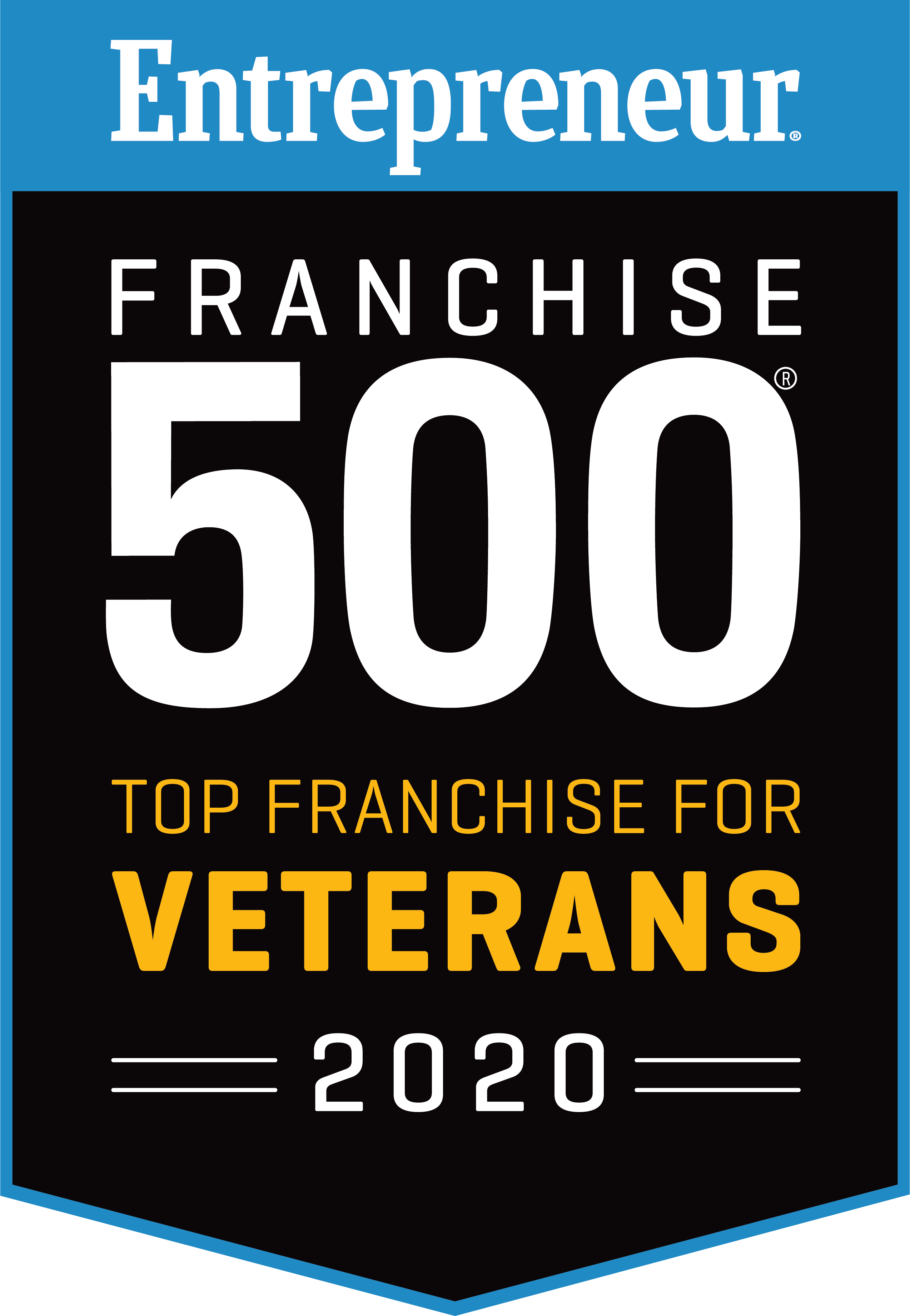 2020 Franchise 500 Top Franchise for Veterans